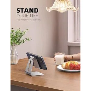 Lamicall Soporte de teléfono universal ajustable. Plateado_2