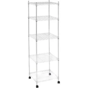 Finnhomy estantería con 5 estantes de alambre de acero_3