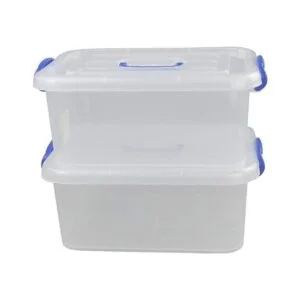 Eagrye Caja de cierre de plástico de 8 cuartos de galón