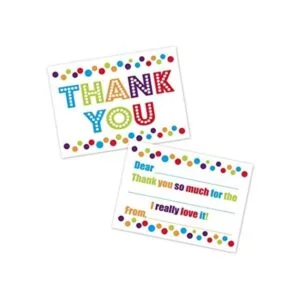 Colorido Confeti Lunares Kids Fill en tarjetas de_1