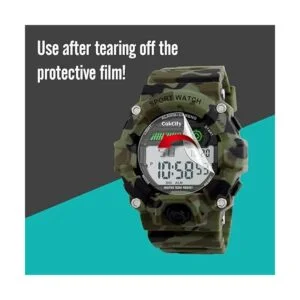 Reloj deportivo LED con estilo de camuflaje para niños_6