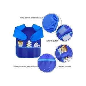 Kuuqa Delantales impermeables para niños con 3 bolsillos_6