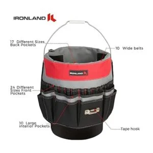 IRONLAND Organizador de herramientas con 51 bolsillos para_3