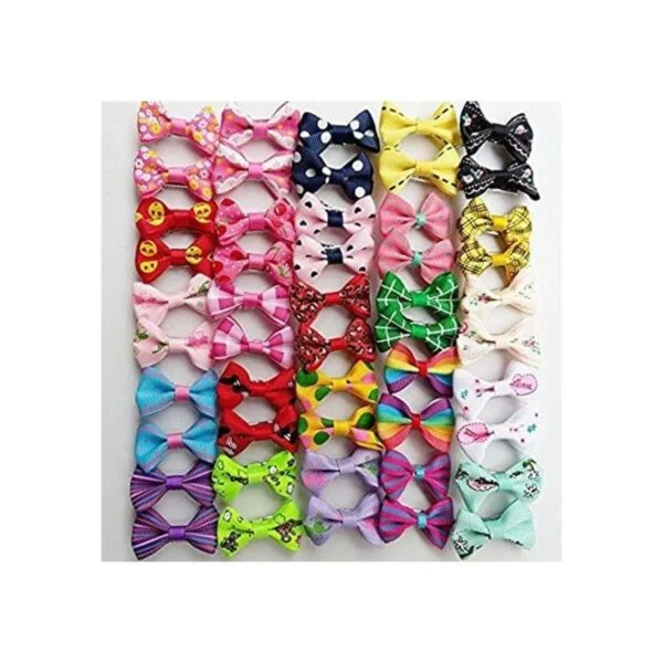 Chenkou Craft 50 unidades 25 pares de lazos para el pelo_5