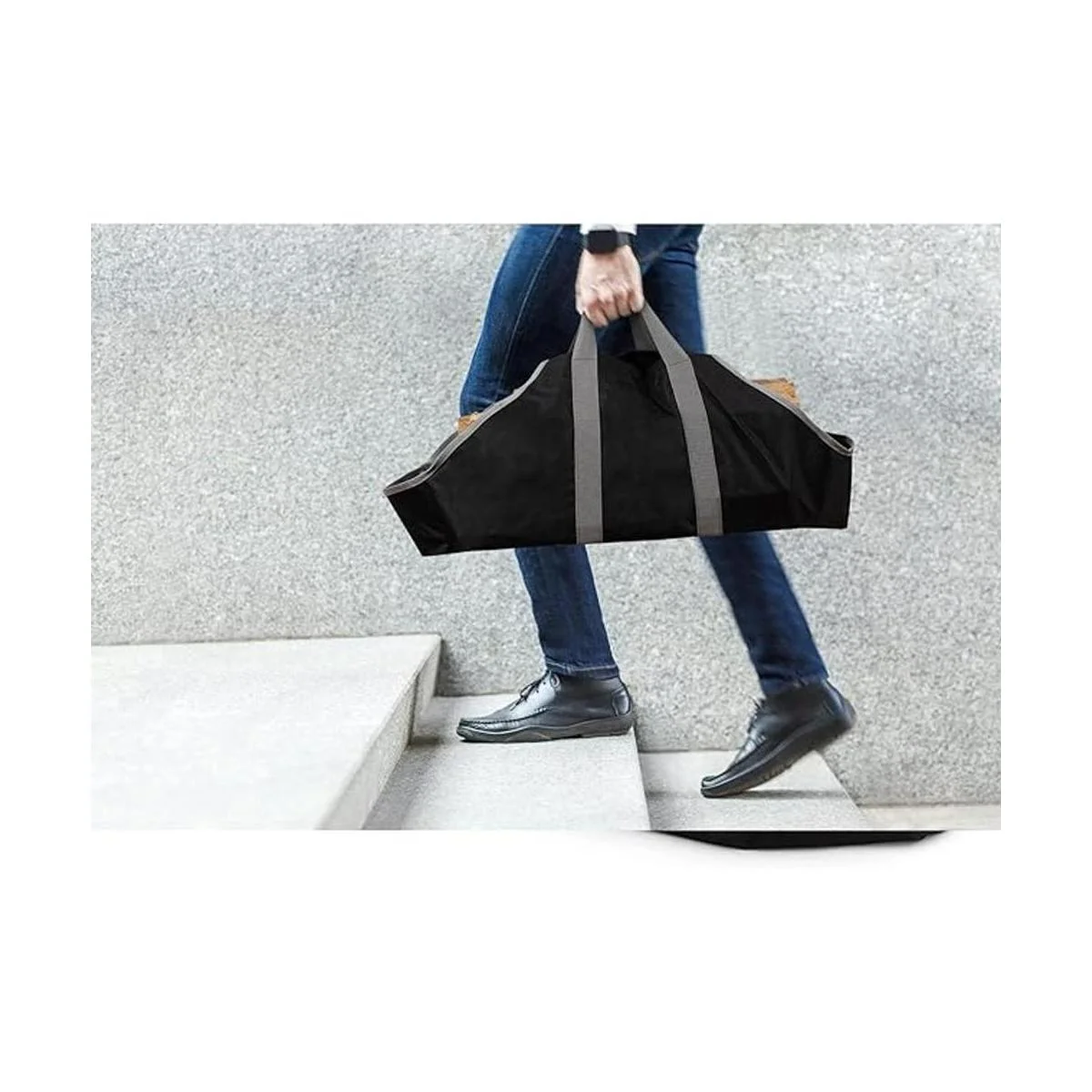 Stanbroil Bolsa de lona para leña duradera bolsa de leña