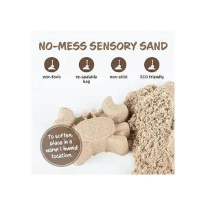Sensory Sand 2 libras de arena moldeable sensorial beige