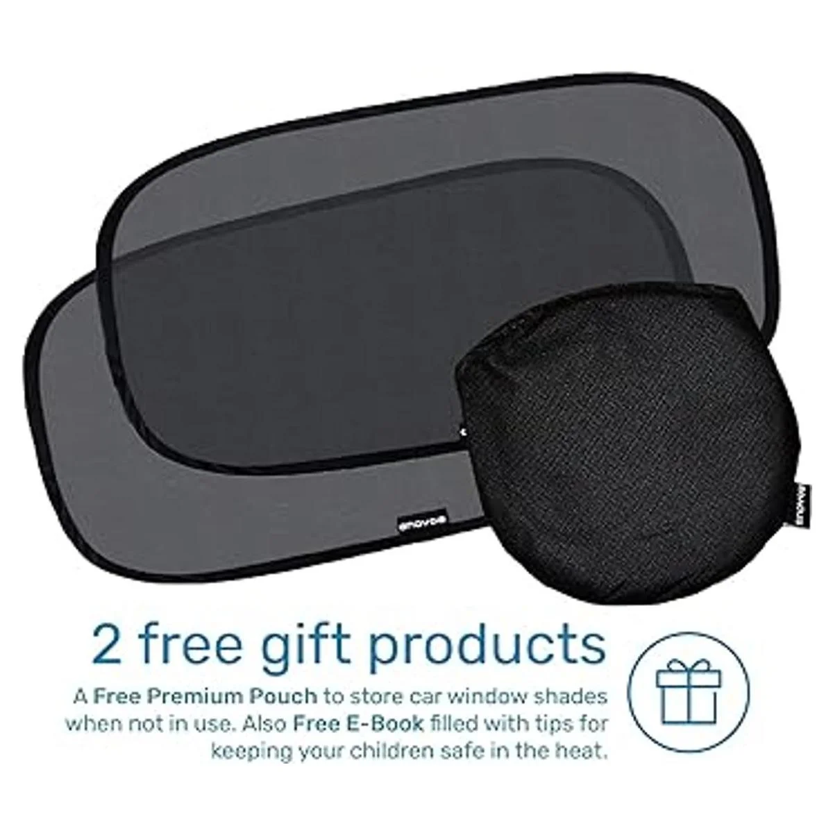 Enovoe Parasol para ventana de coche 2 unidades XL_3