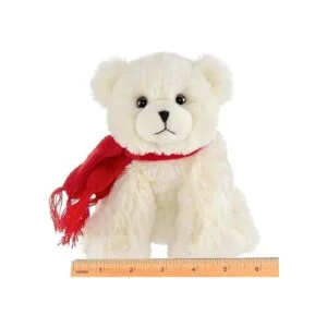 Bearington Frosty Oso polar de peluche con bufanda 7_6