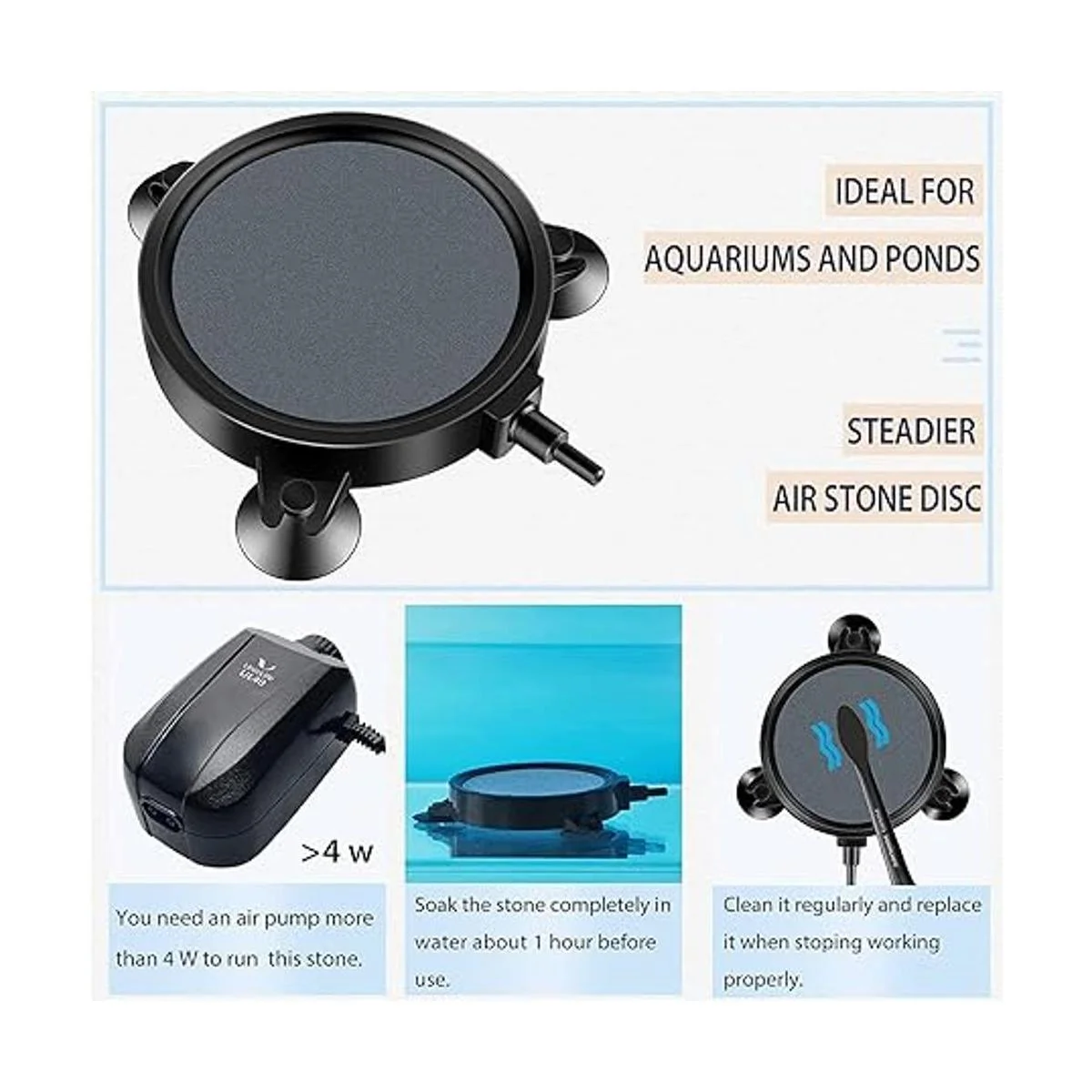 Pawfly Air Stone Disc Fine Bubble Diffuser for Pump_5