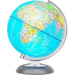 Globo del mundo iluminado para niños con soporte_1