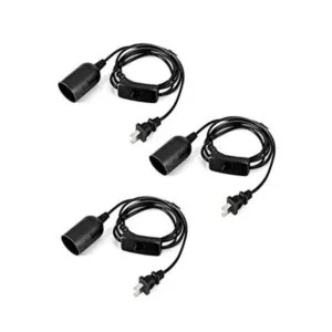 HESSION Paquete de 3 colgantes cuerda colgante cable de_1