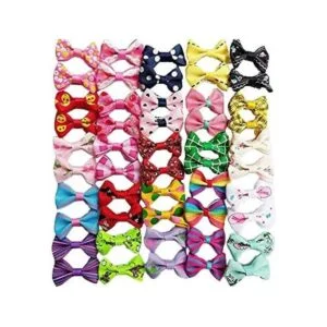 Chenkou Craft 50 unidades 25 pares de lazos para el pelo_1