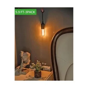 HESSION Paquete de 3 colgantes cuerda colgante cable de_4