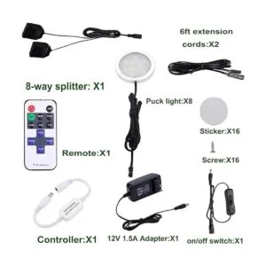 AIBOO Iluminación bajo gabinete de cocina Iluminación LED_2