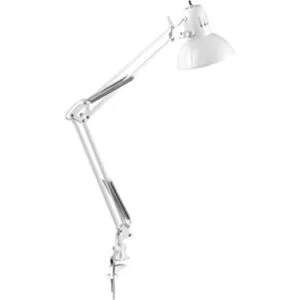 Globe Electric 52847 31.5 Swing Arm ClampOn Lamp Glossy_1
