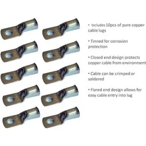 Red and Black Cable flexible de cobre puro 10_5