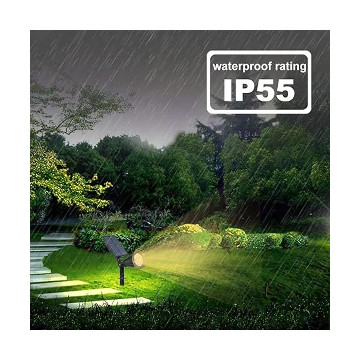 TSUN 4 luces LED para jardín