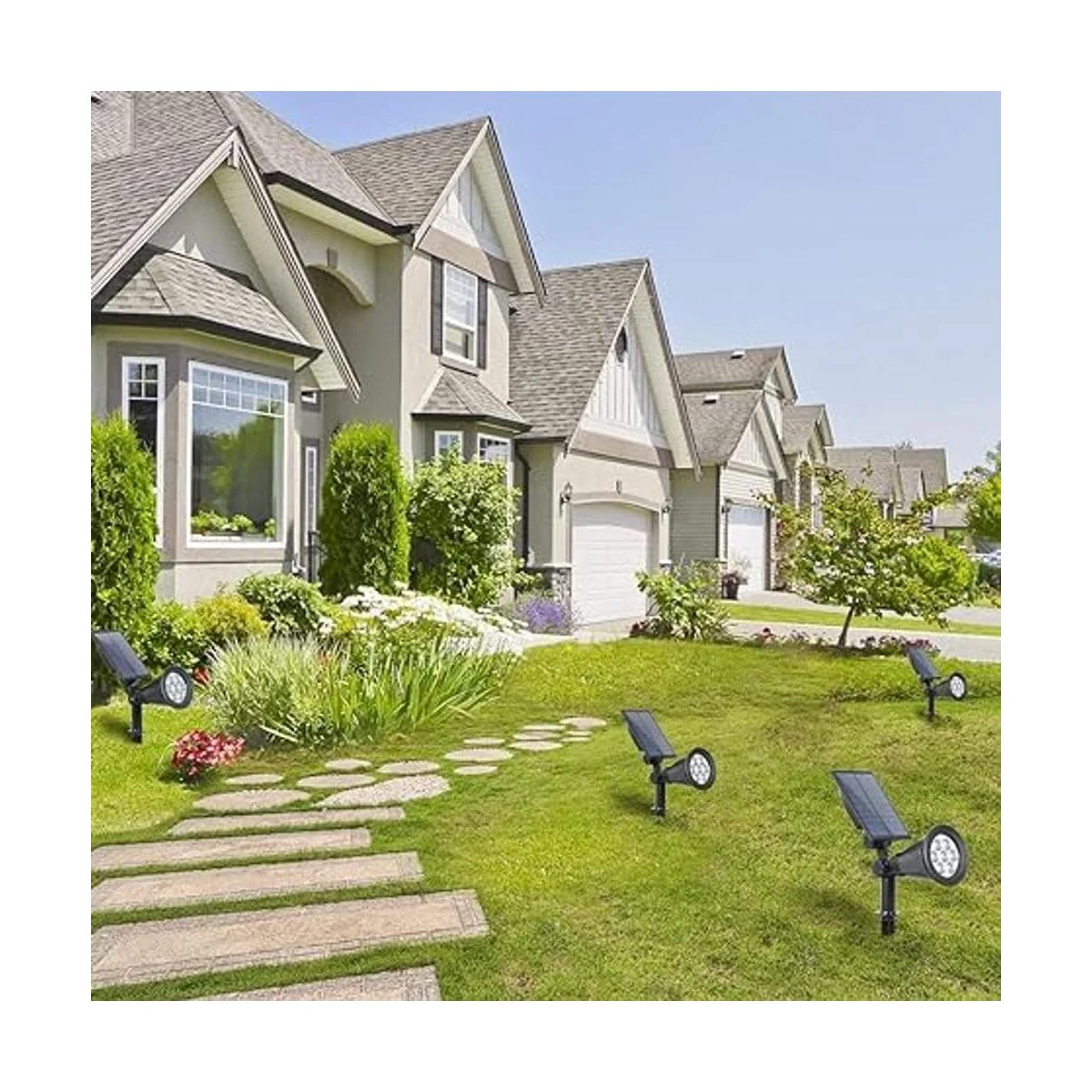 TSUN 4 luces LED para jardín