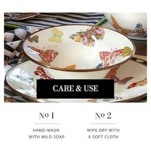 MacKenzieChilds Butterfly Garden Bandeja de té grande 16_5