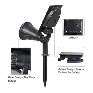 TSUN 4 luces LED para jardín