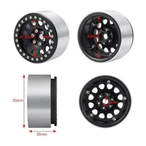 RCLIONS Aluminio 2.2 RC Beadlock RuedasLlantas 1.378 in_2