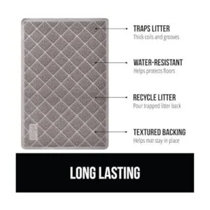 Gorilla Grip Tapete grueso para atrapar arena para gatos_2