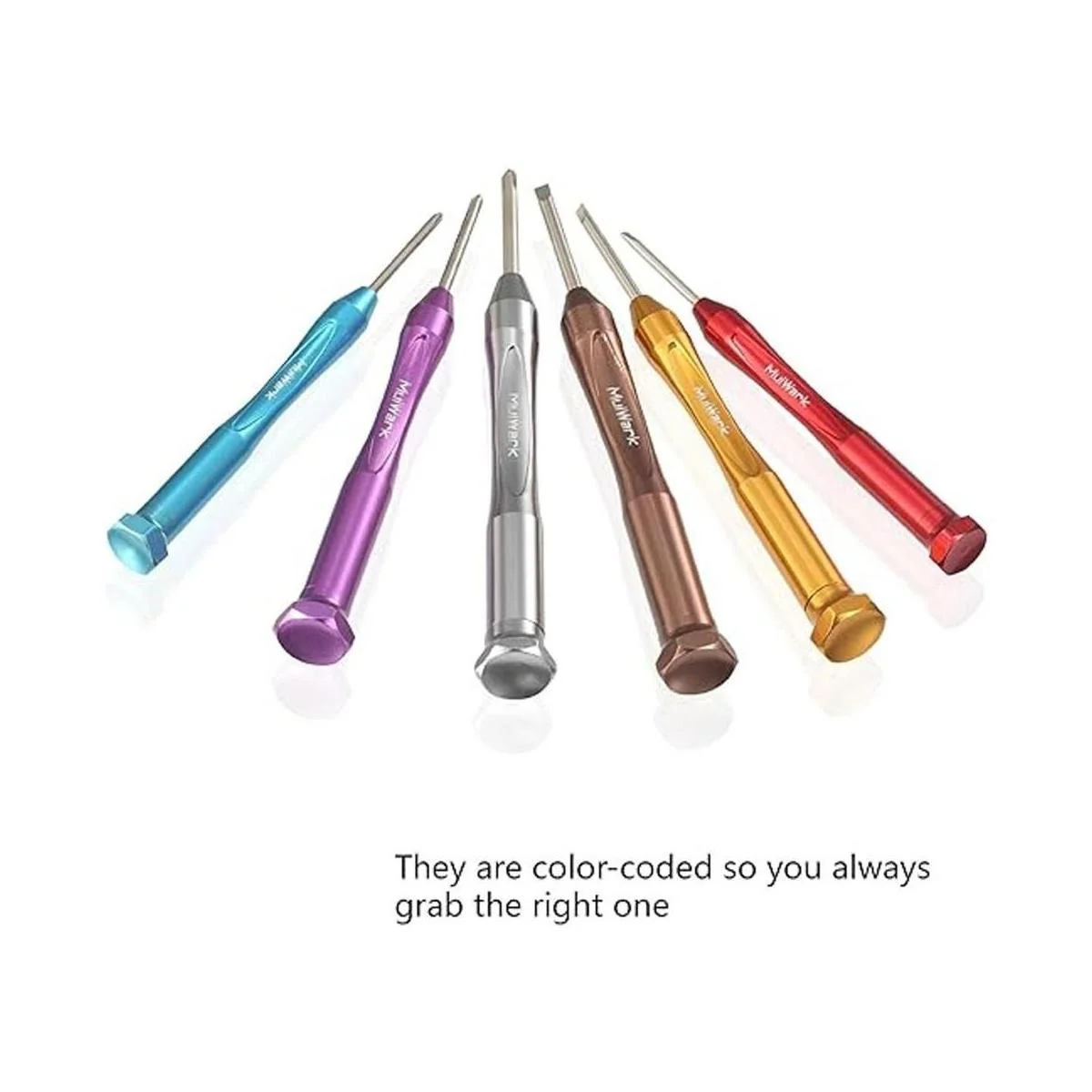 MulWark Juego de 6 destornilladores pequeños de cabeza_3