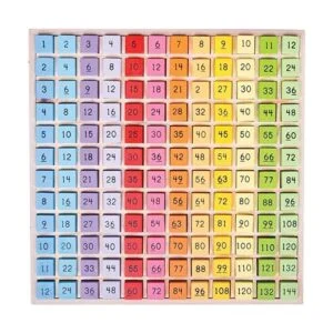 Bigjigs Toys Juego de mesa de multiplicación juguetes de_2