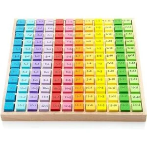 Bigjigs Toys Juego de mesa de multiplicación juguetes de_3