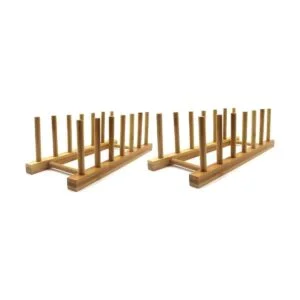 Rejilla de secado con soporte de bambú para organizar_1