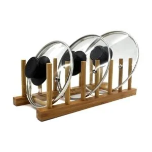 Rejilla de secado con soporte de bambú para organizar_5