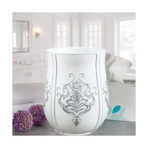 Creative Scents Bote de basura de baño blanco vintage_2