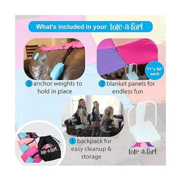 Kit de manta fuerte para niños el original TOTEAFORT_5