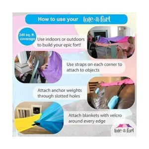 Kit de manta fuerte para niños el original TOTEAFORT_4