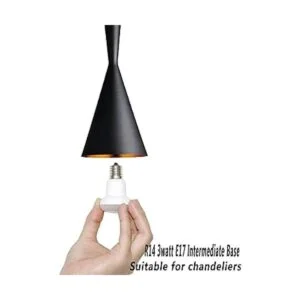 Paquete de 4 BR14 R14 E17 Bombilla LED 3 W equivalente