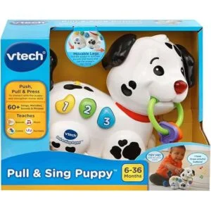 Juguete en forma de cachorro VTech Pull and Sing Puppy_6