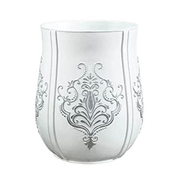 Creative Scents Bote de basura de baño blanco vintage_1