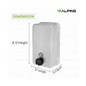 Alpine Dispenser de jabón líquido manual amurado de_2