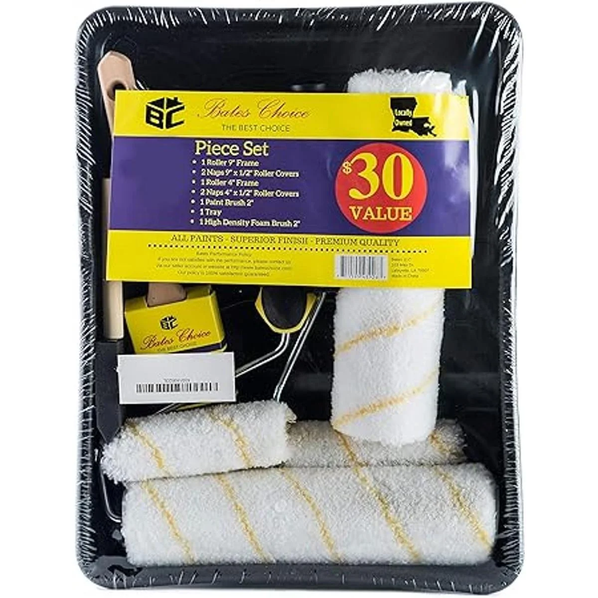 Juego de pintura BATES CHOICE 1 pincel 2 rodillos de_2