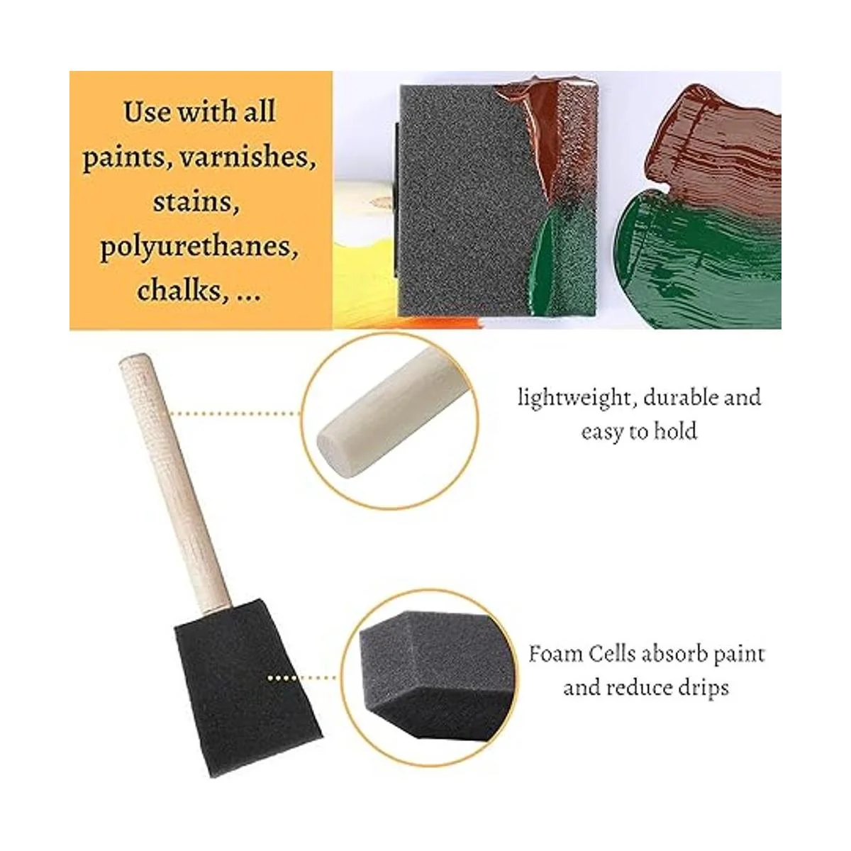 Juego de pintura BATES CHOICE 1 pincel 2 rodillos de_6