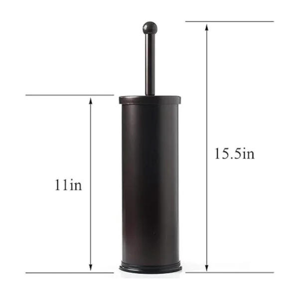 HUJI Soporte para cepillo de inodoro de bronce resistente_4