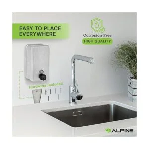 Alpine Dispenser de jabón líquido manual amurado de_5