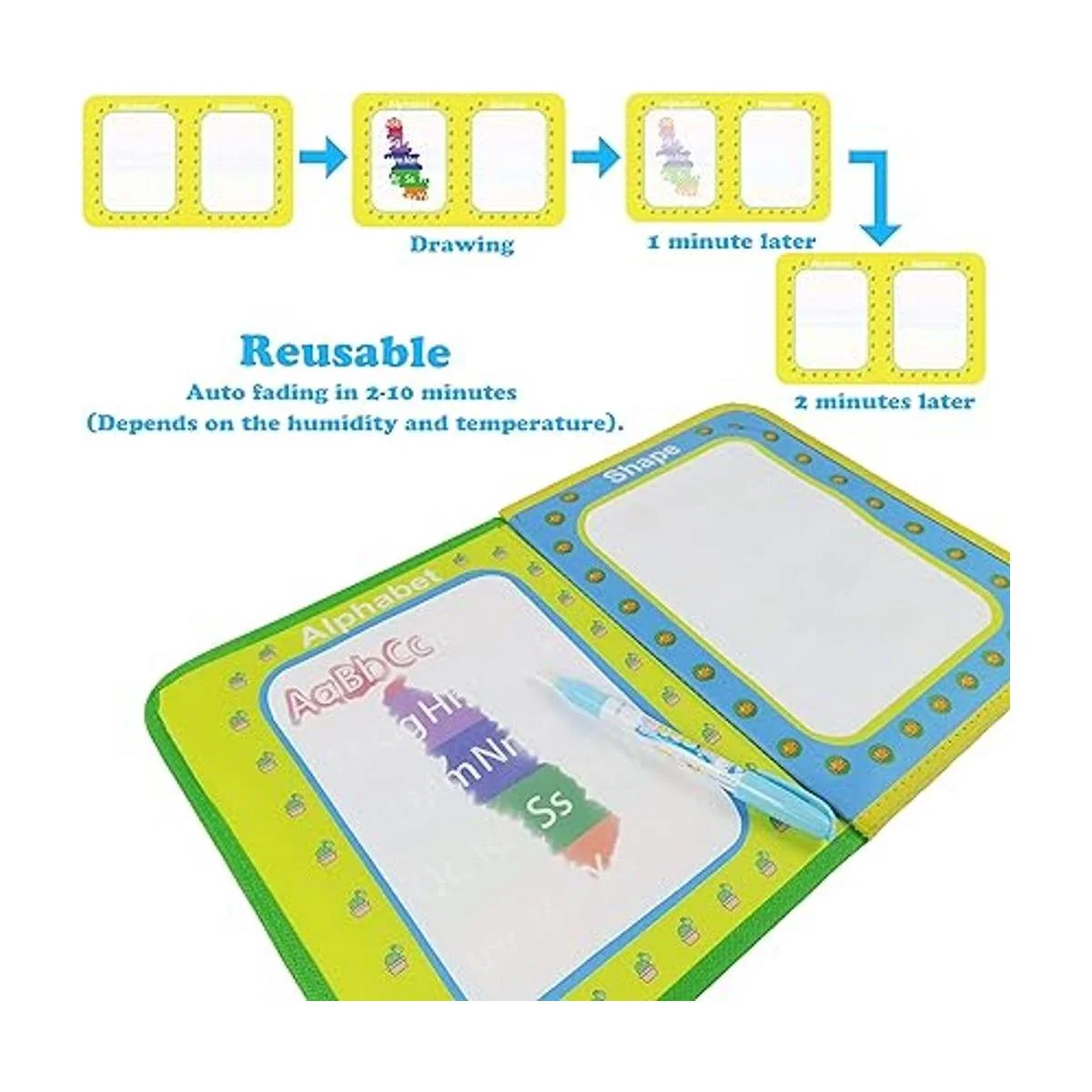 LST LISKTO El libro mágico de agua está hecho de tapete de_3