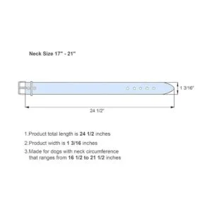 BronzeDog Collar de cuero para perro con hebilla duradera