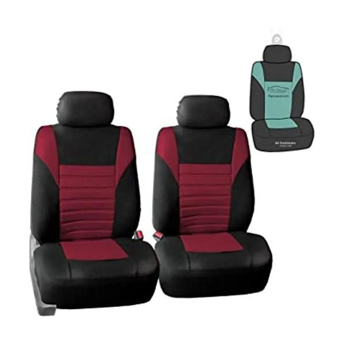 FH Group Juego de fundas de asiento de automóvil con malla_1