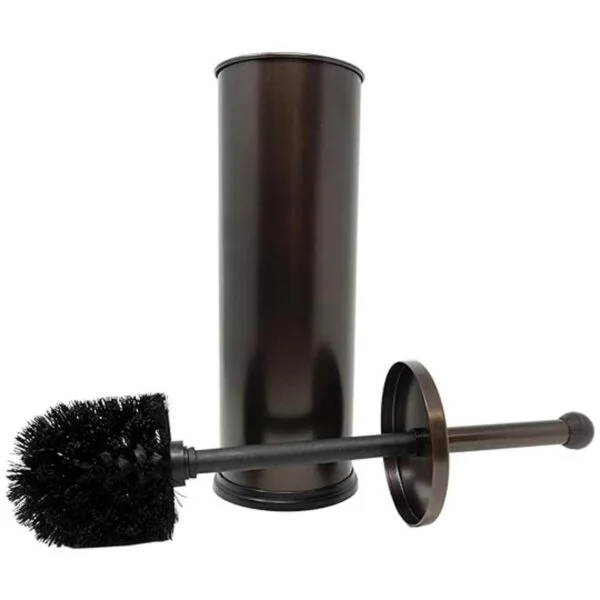 HUJI Soporte para cepillo de inodoro de bronce resistente_3