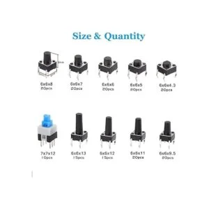 Pulsador táctil micro interruptor momentáneo equipo