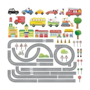 Decowall The Road y Cars calcomanías para la pared_1