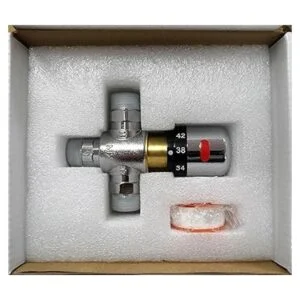 Fyeer Válvula termostática de 3 vías válvula mezcladora