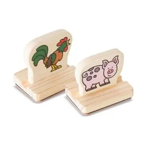 Mi primer juego de sellos de madera animales de granja_2